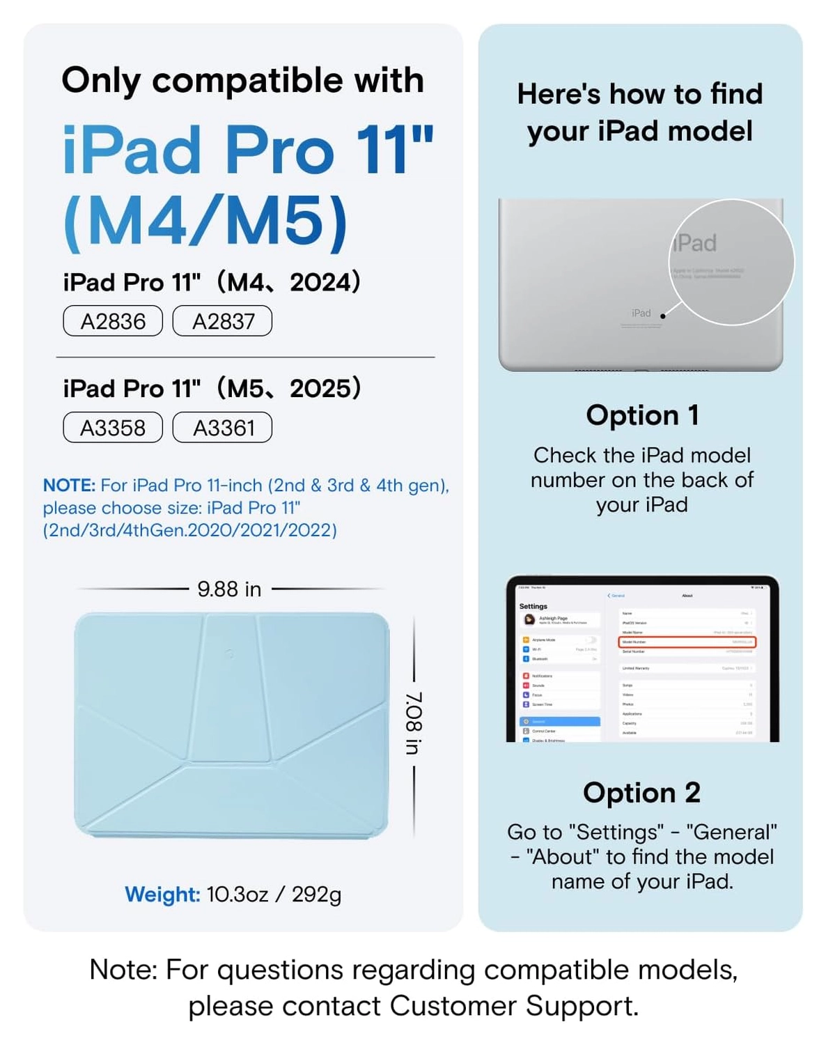 MOFT Dynamic Folio iPad Pro 11 (2024/2025) Hoes Book Case met Standaard Blauw afbeelding 2