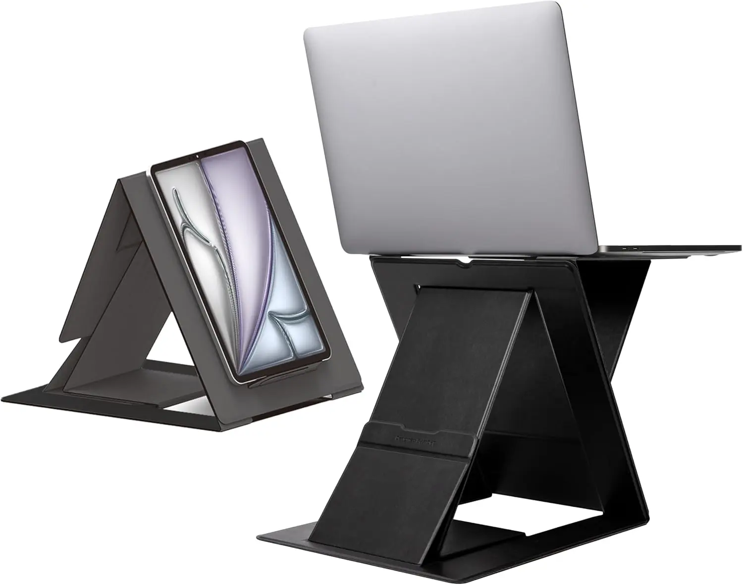 MOFT Opvouwbare en Verstelbare Laptop en Tablet Standaard voor Bureau Zwart afbeelding 1