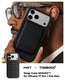 MOFT MOVAS Tombogo Snap iPhone 17 Pro Max Hoesje MagSafe Vegan Leer Zwart afbeelding 8