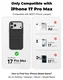 MOFT MOVAS Tombogo Snap iPhone 17 Pro Max Hoesje MagSafe Vegan Leer Zwart afbeelding 9