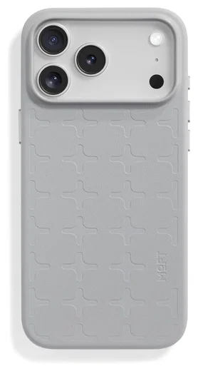 MOFT MOVAS Tombogo Snap iPhone 17 Pro Max Hoesje MagSafe Vegan Leer Grijs afbeelding 1
