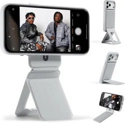 MOFT MOVAS Tombogo MagSafe Telefoonhouder met Uitklapbare Tripod Standaard Grijs afbeelding
