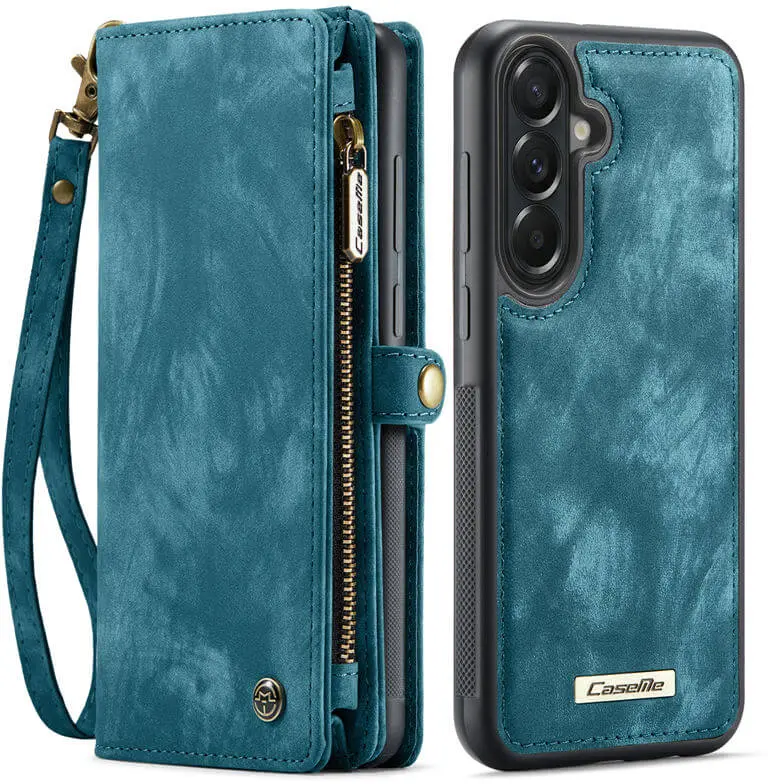CaseMe 008 Samsung Galaxy A57 Hoesje 2-in-1 Book Case en Back Cover Blauw afbeelding 1