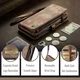 CaseMe 008 Samsung Galaxy A57 Hoesje 2-in-1 Book Case en Back Cover Bruin afbeelding 2