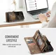 CaseMe 008 Samsung Galaxy A57 Hoesje 2-in-1 Book Case en Back Cover Bruin afbeelding 8