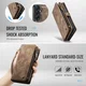 CaseMe 008 Samsung Galaxy A57 Hoesje 2-in-1 Book Case en Back Cover Bruin afbeelding 5