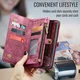 CaseMe 008 Samsung Galaxy A57 Hoesje 2-in-1 Book Case en Back Cover Rood afbeelding 10