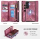 CaseMe 008 Samsung Galaxy A57 Hoesje 2-in-1 Book Case en Back Cover Rood afbeelding 4