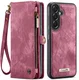 CaseMe 008 Samsung Galaxy A57 Hoesje 2-in-1 Book Case en Back Cover Rood afbeelding 3