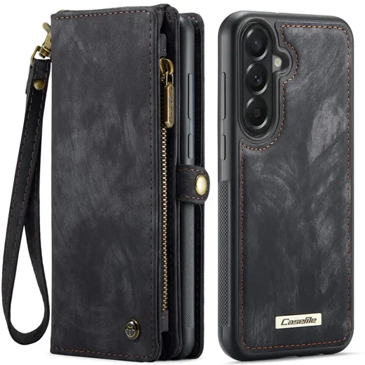 CaseMe 008 Samsung Galaxy A57 Hoesje 2-in-1 Book Case en Back Cover Zwart afbeelding 2