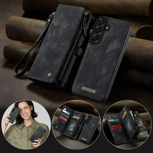 CaseMe 008 Samsung Galaxy A57 Hoesje 2-in-1 Book Case en Back Cover Zwart afbeelding 6