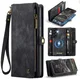 CaseMe 008 Samsung Galaxy A57 Hoesje 2-in-1 Book Case en Back Cover Zwart
