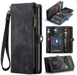 CaseMe 008 Samsung Galaxy A57 Hoesje 2-in-1 Book Case en Back Cover Zwart afbeelding