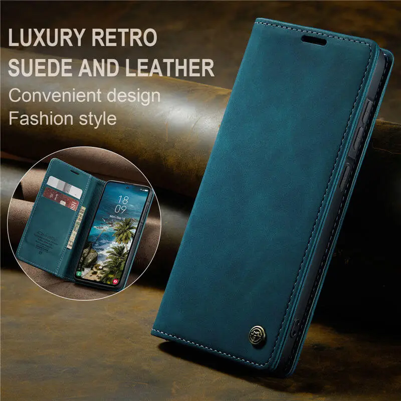 CaseMe 013 Samsung Galaxy A57 Hoesje Book Case met Standaard Blauw afbeelding 5