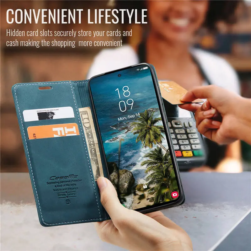 CaseMe 013 Samsung Galaxy A57 Hoesje Book Case met Standaard Blauw afbeelding 8