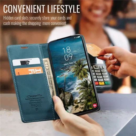 CaseMe 013 Samsung Galaxy A57 Hoesje Book Case met Standaard Blauw afbeelding 8