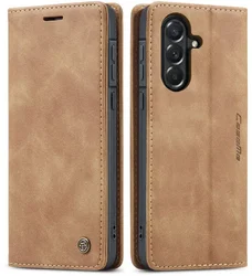 CaseMe 013 Samsung Galaxy A57 Hoesje Book Case met Standaard Bruin afbeelding