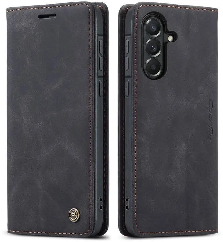 CaseMe 013 Samsung Galaxy A57 Hoesje Book Case met Standaard Zwart afbeelding 1