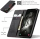 CaseMe 013 Samsung Galaxy A57 Hoesje Book Case met Standaard Zwart afbeelding 3