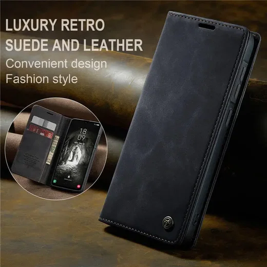 CaseMe 013 Samsung Galaxy A57 Hoesje Book Case met Standaard Zwart afbeelding 5