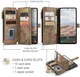 CaseMe C30 Samsung Galaxy A57 Hoesje Pasjeshouder Book Case Bruin afbeelding 2