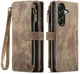 CaseMe C30 Samsung Galaxy A57 Hoesje Pasjeshouder Book Case Bruin