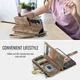 CaseMe C30 Samsung Galaxy A57 Hoesje Pasjeshouder Book Case Bruin afbeelding 4