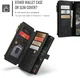 CaseMe C30 Samsung Galaxy A57 Hoesje Pasjeshouder Book Case Zwart afbeelding 5