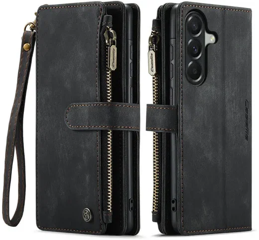 CaseMe C30 Samsung Galaxy A57 Hoesje Pasjeshouder Book Case Zwart afbeelding 1