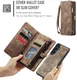 CaseMe 008 Samsung Galaxy A37 Hoesje 2-in-1 Book Case en Back Cover Bruin afbeelding 6