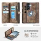 CaseMe 008 Samsung Galaxy A37 Hoesje 2-in-1 Book Case en Back Cover Bruin afbeelding 2