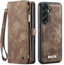 CaseMe 008 Samsung Galaxy A37 Hoesje 2-in-1 Book Case en Back Cover Bruin