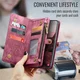 CaseMe 008 Samsung Galaxy A37 Hoesje 2-in-1 Book Case en Back Cover Rood afbeelding 3