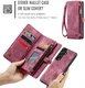 CaseMe 008 Samsung Galaxy A37 Hoesje 2-in-1 Book Case en Back Cover Rood afbeelding 5