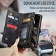 CaseMe 008 Samsung Galaxy A37 Hoesje 2-in-1 Book Case en Back Cover Zwart afbeelding 3