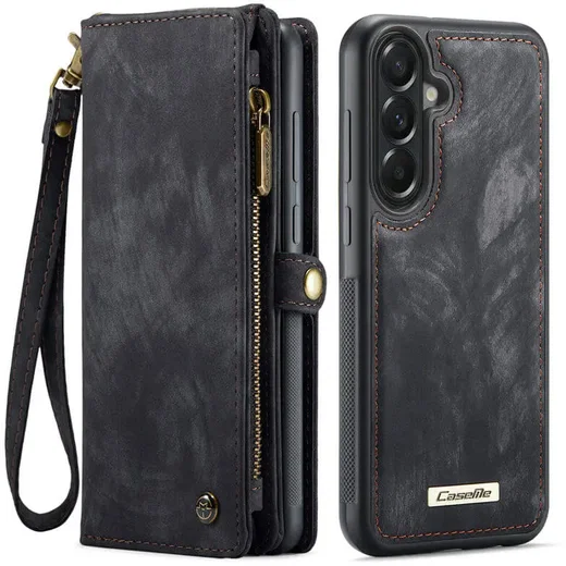 CaseMe 008 Samsung Galaxy A37 Hoesje 2-in-1 Book Case en Back Cover Zwart afbeelding 1
