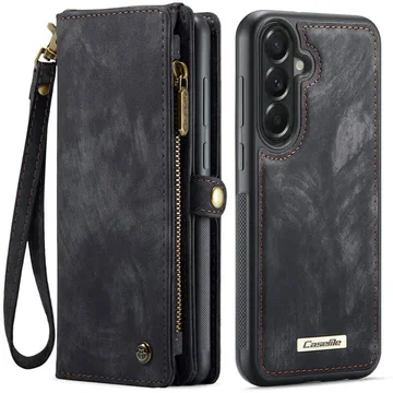 CaseMe 008 Samsung Galaxy A37 Hoesje 2-in-1 Book Case en Back Cover Zwart