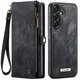 CaseMe 008 Samsung Galaxy A37 Hoesje 2-in-1 Book Case en Back Cover Zwart afbeelding 1