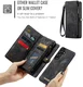 CaseMe 008 Samsung Galaxy A37 Hoesje 2-in-1 Book Case en Back Cover Zwart afbeelding 5