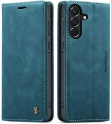 CaseMe 013 Samsung Galaxy A37 Hoesje Book Case met Standaard Blauw afbeelding