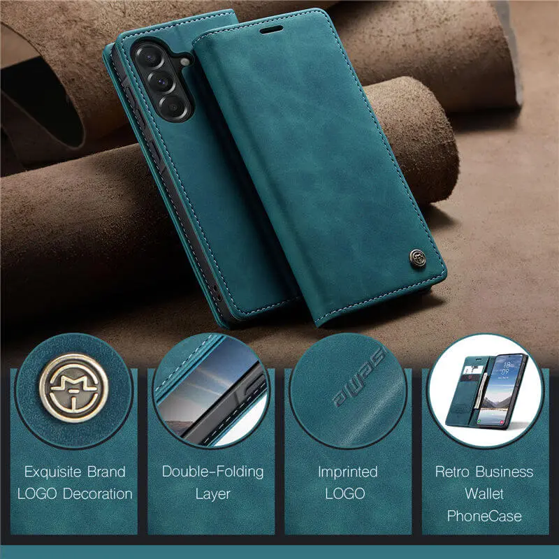 CaseMe 013 Samsung Galaxy A37 Hoesje Book Case met Standaard Blauw afbeelding 10