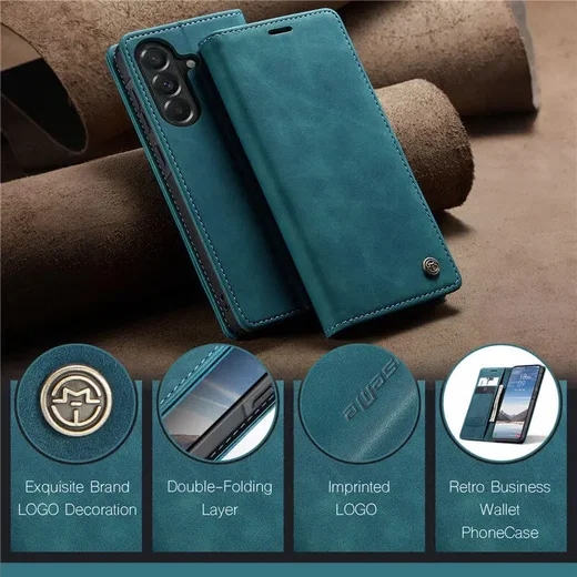 CaseMe 013 Samsung Galaxy A37 Hoesje Book Case met Standaard Blauw afbeelding 10