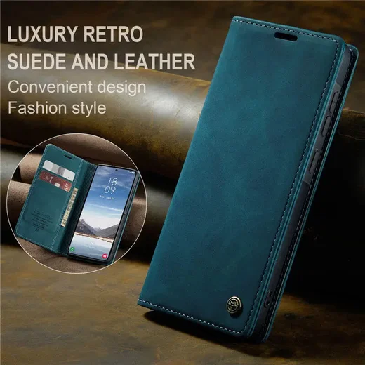 CaseMe 013 Samsung Galaxy A37 Hoesje Book Case met Standaard Blauw afbeelding 5