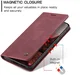 CaseMe 013 Samsung Galaxy A37 Hoesje Book Case met Standaard Rood afbeelding 4