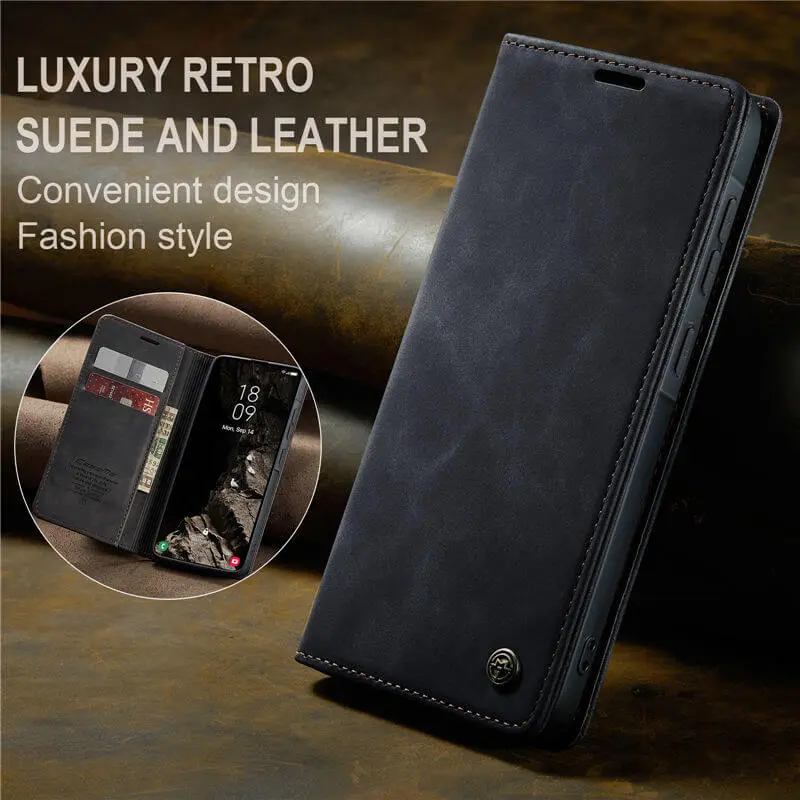 CaseMe 013 Samsung Galaxy A37 Hoesje Book Case met Standaard Zwart afbeelding 5