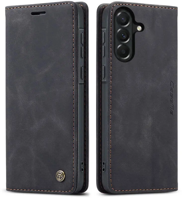 CaseMe 013 Samsung Galaxy A37 Hoesje Book Case met Standaard Zwart afbeelding 1
