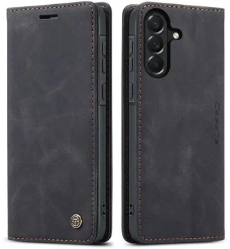 CaseMe 013 Samsung Galaxy A37 Hoesje Book Case met Standaard Zwart