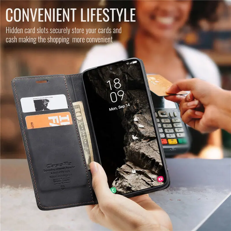 CaseMe 013 Samsung Galaxy A37 Hoesje Book Case met Standaard Zwart afbeelding 8