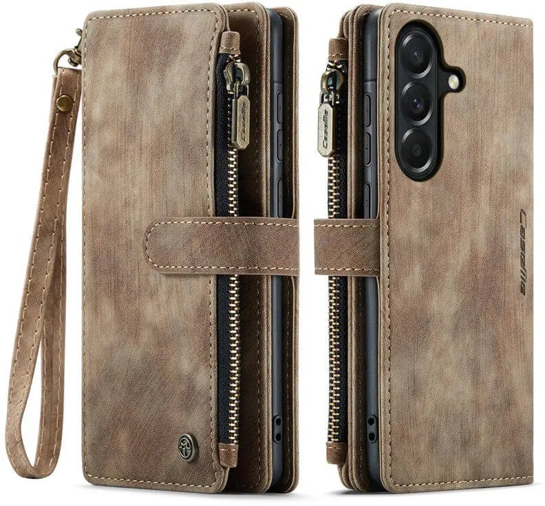 CaseMe C30 Samsung Galaxy A37 Hoesje Pasjeshouder Book Case Bruin afbeelding 1
