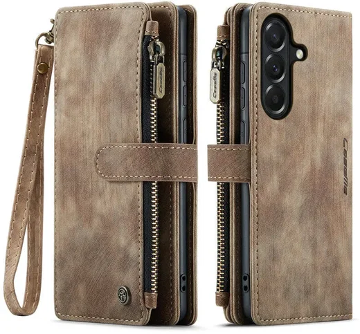 CaseMe C30 Samsung Galaxy A37 Hoesje Pasjeshouder Book Case Bruin afbeelding 1